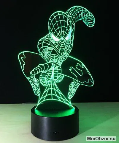 3D светильник человек паук