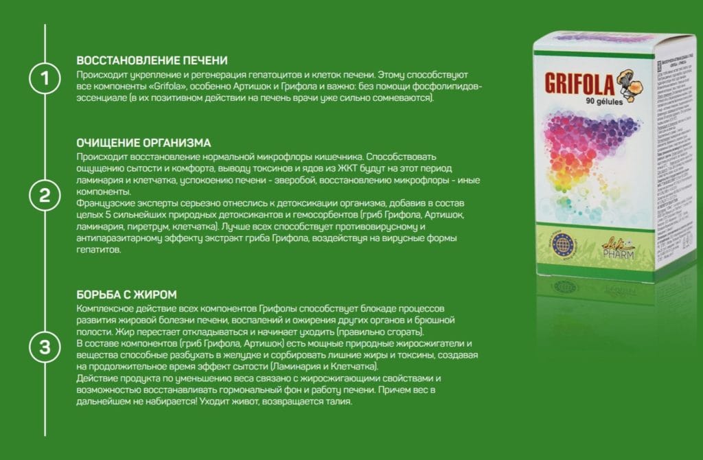 Грифола для печени - инструкция по применению
