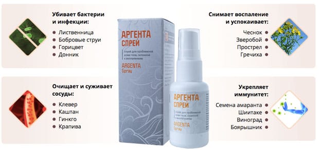 состав аргента спрей