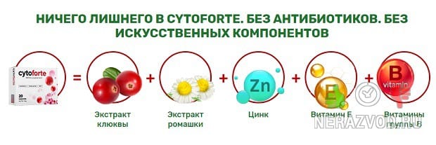 Cytoforte - препарат для лечения цистита
