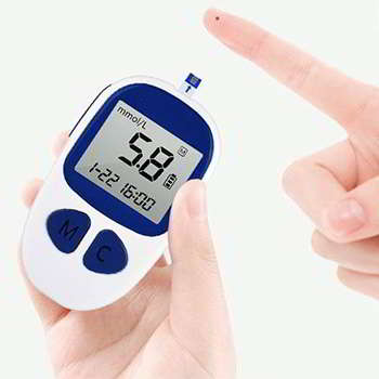 Дианулин измеряет уровень сахара в крови