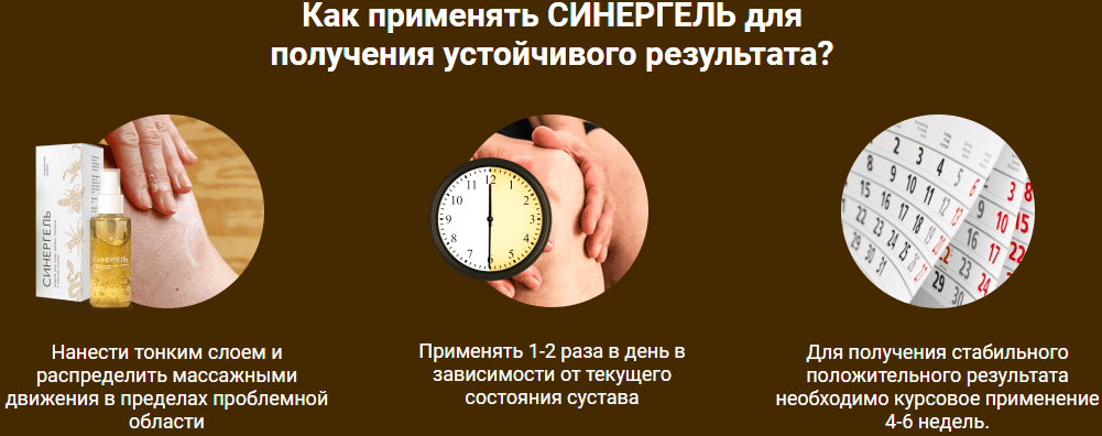 инструкция по применению Синергеля