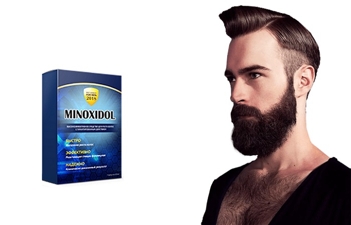 MINOXIDOL для роста бороды: станьте обладателем роскошных усов и блестящей шевелюры!