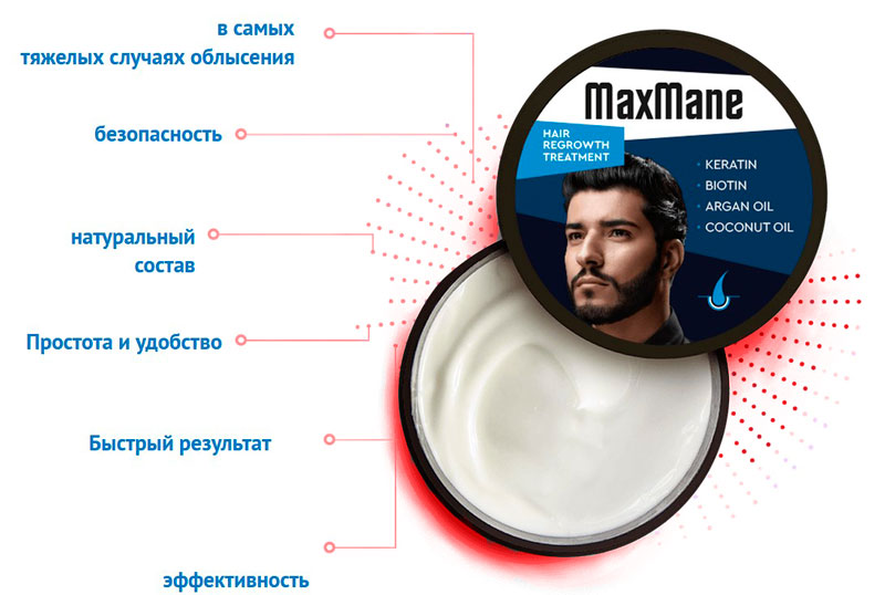 Преимущества крема MaxMane